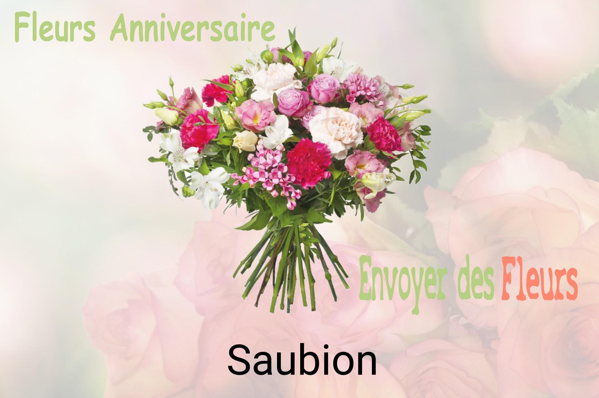 Bouquet de fleurs d’anniversaire livré à Saubion